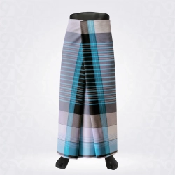 999-NC-White Black Turquoise Cotton lungi-Sarong- 198A